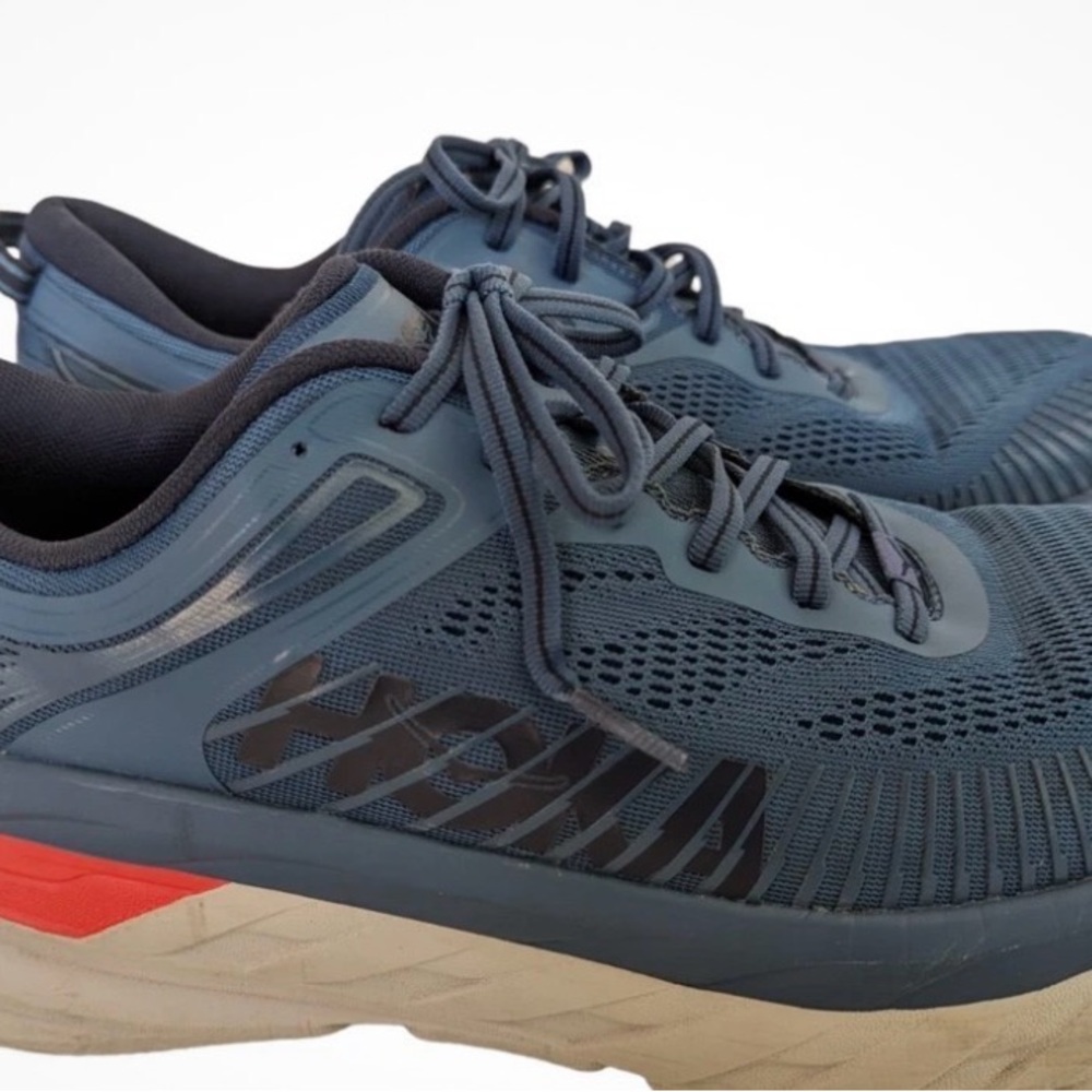 Hoka Blue and Orange  Athletic Shoes